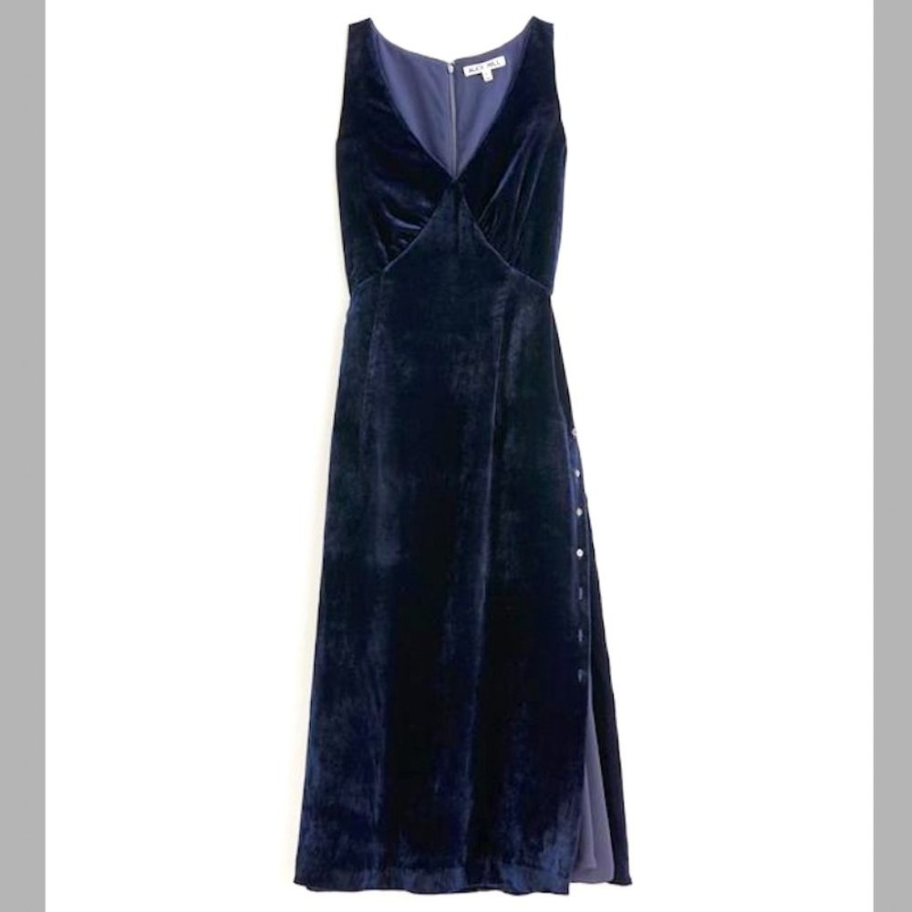 NWOT Alex Mill RARE Charlie Velvet V-Neck Dress